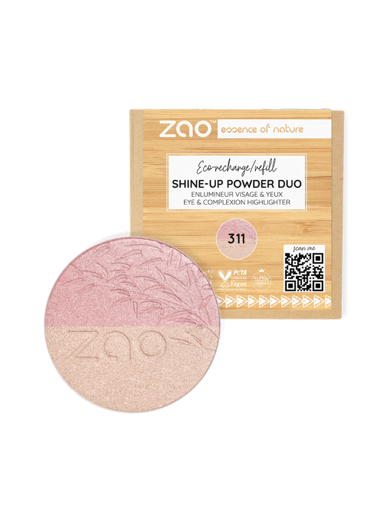 Zao - Shine-up Powder - 311 - Rose & Or - Recharge