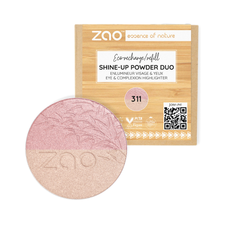 Zao - Shine-up Powder - 311 - Rose & Or - Recharge