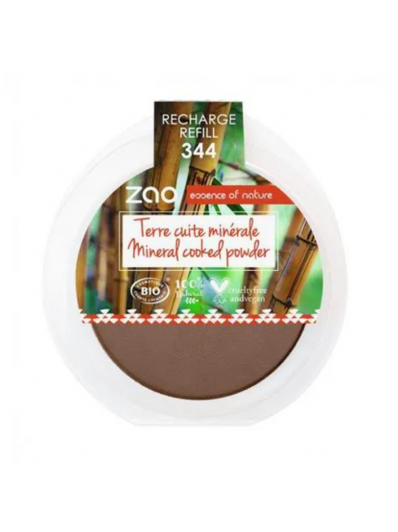 Zao - Terre Cuite - 344 - Chocolat - Recharge (ancienne version)