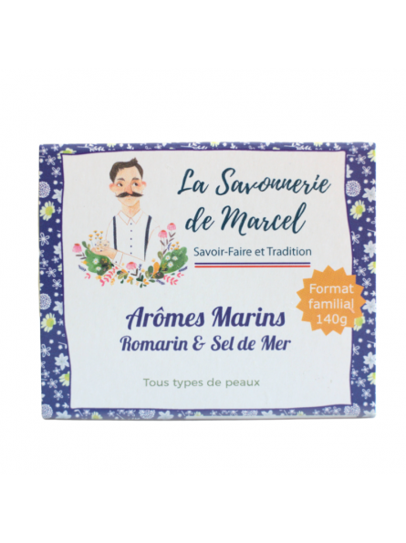 La Savonnerie de Marcel - Savon Bio Arômes Marins - 140 grammes