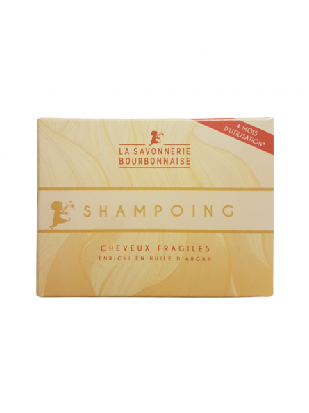 La Savonnerie Bourbonnaise - Shampoing Cheveux Fragiles à l'Argan - 100 grammes