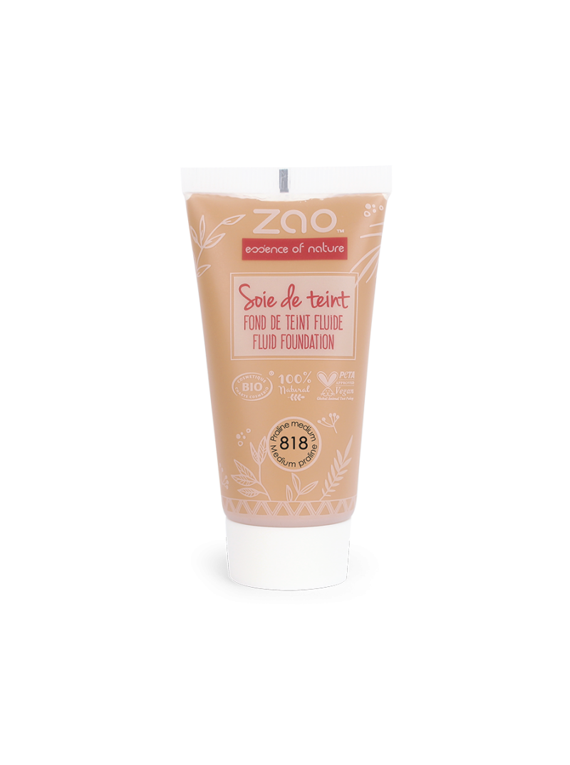 Zao - Soie de Teint - 818 - Medium Praline - Version Recharge