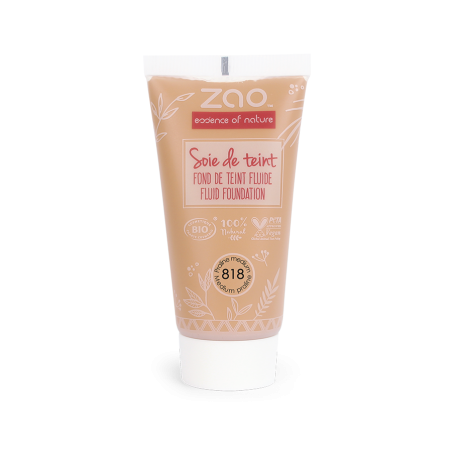 Zao - Soie de Teint - 818 - Medium Praline - Version Recharge