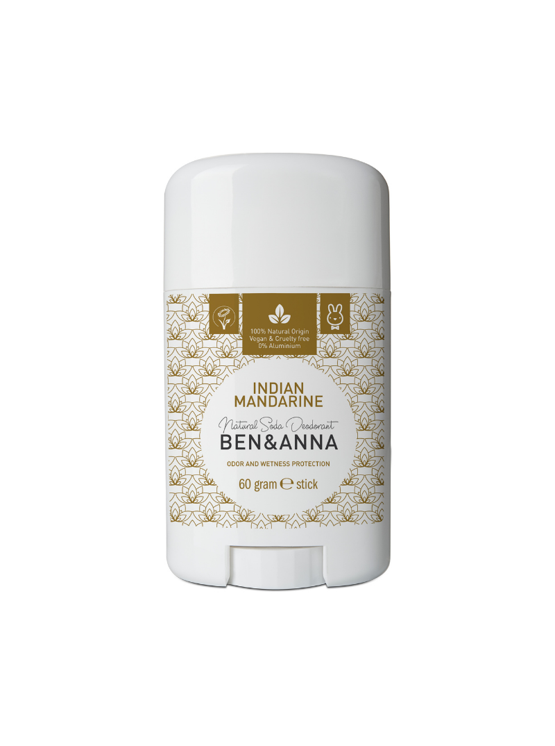 Ben & Anna - Déodorant Indian Mandarine (Mandarine Indienne) - Stick PET - 60 grammes