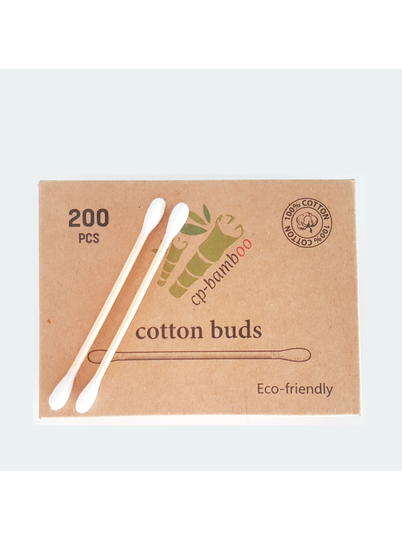 200 Coton-Tiges Bambou et Coton Bio