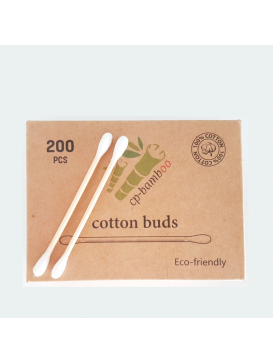 200 Coton-Tiges Bambou et Coton Bio