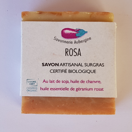 Savonnerie Aubergine - Savon Rosa Bio - 100 grammes (1)
