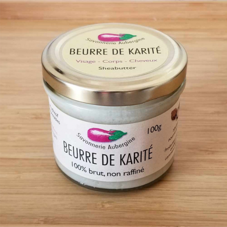 Savonnerie Aubergine - Beurre de Karité Bio - 100 grammes