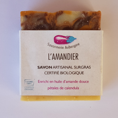 Savonnerie Aubergine - Savon L'Amandier Bio - 100 grammes (1)