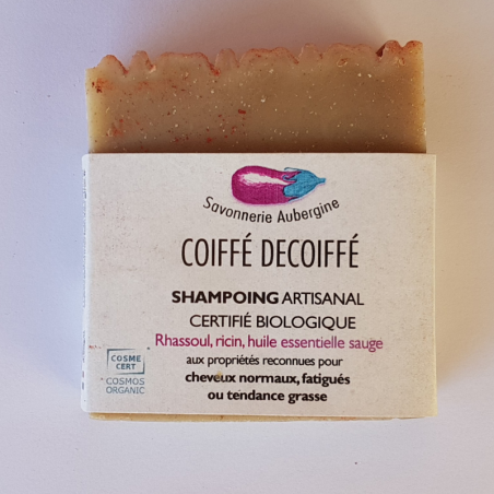 Savonnerie Aubergine - Shampoing Coiffé Décoiffé Bio - 100 grammes (1)