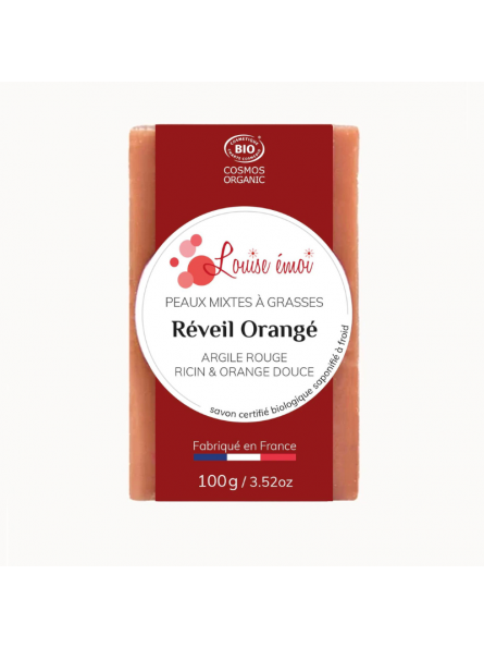 Louise Émoi - Savon Réveil Orangé Bio - 100 grammes