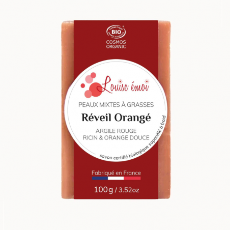 Louise Émoi - Savon Réveil Orangé Bio - 100 grammes