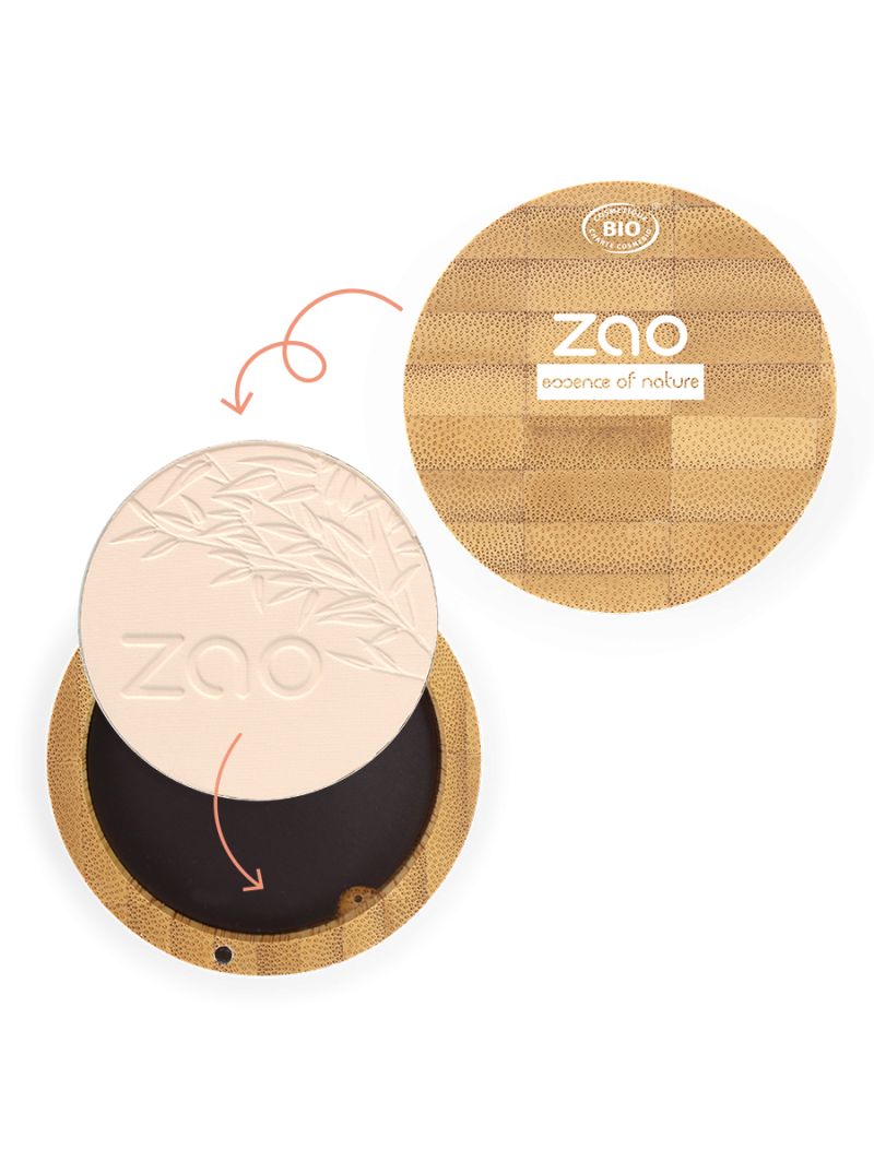 Zao - Poudre Compacte Bio - 301 - Ivoire - Tutoriel Recharge